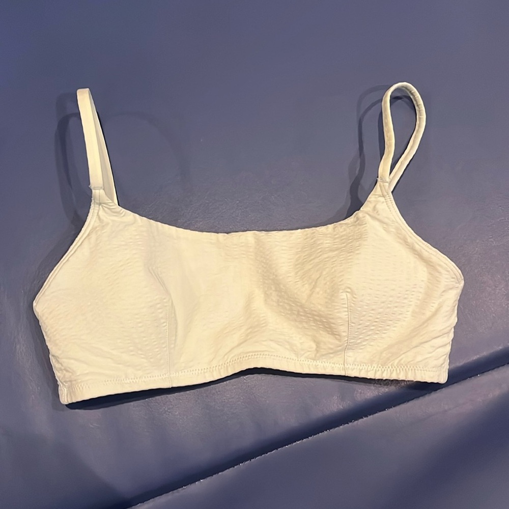 Light blue lululemon bikini top